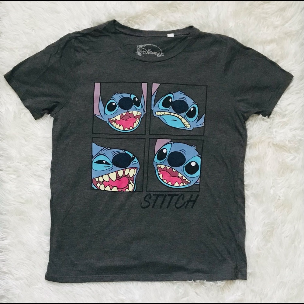 Disney gray Lilo and stitch shirt. Size large.
